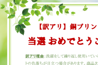 プレゼント＆モニター商品、発送しました！